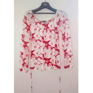 Arden B. romantic floral blouse S